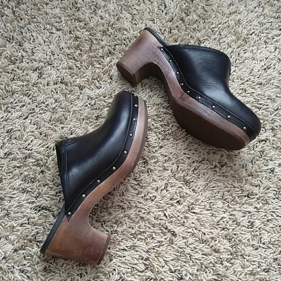 UGG Shoes - UGG leather embellished mules / clogs